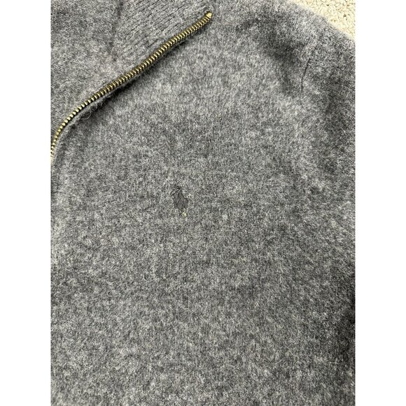 Polo Ralph Lauren Half-Zip Sweater Men's L Gray Wool Pullover Classic Fit‎ - Picture 3 of 12